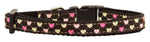 Argyle Hearts Nylon Dog Collars