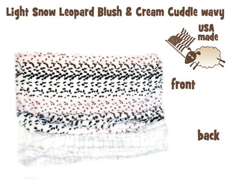 Luxurious Plush Blanket Light Snow Leopard